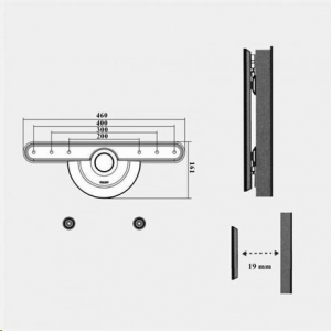 Harmantrade LD08 23"-55" TV fali tartó fekete